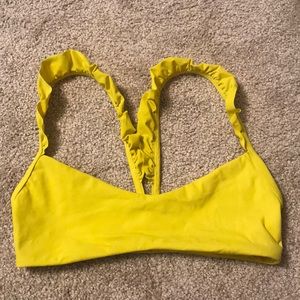 Boys and arrows yellow bikini top